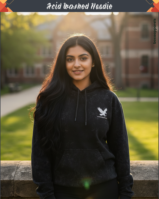 Unisex Acid Washed Hoodie by Boxaapparels