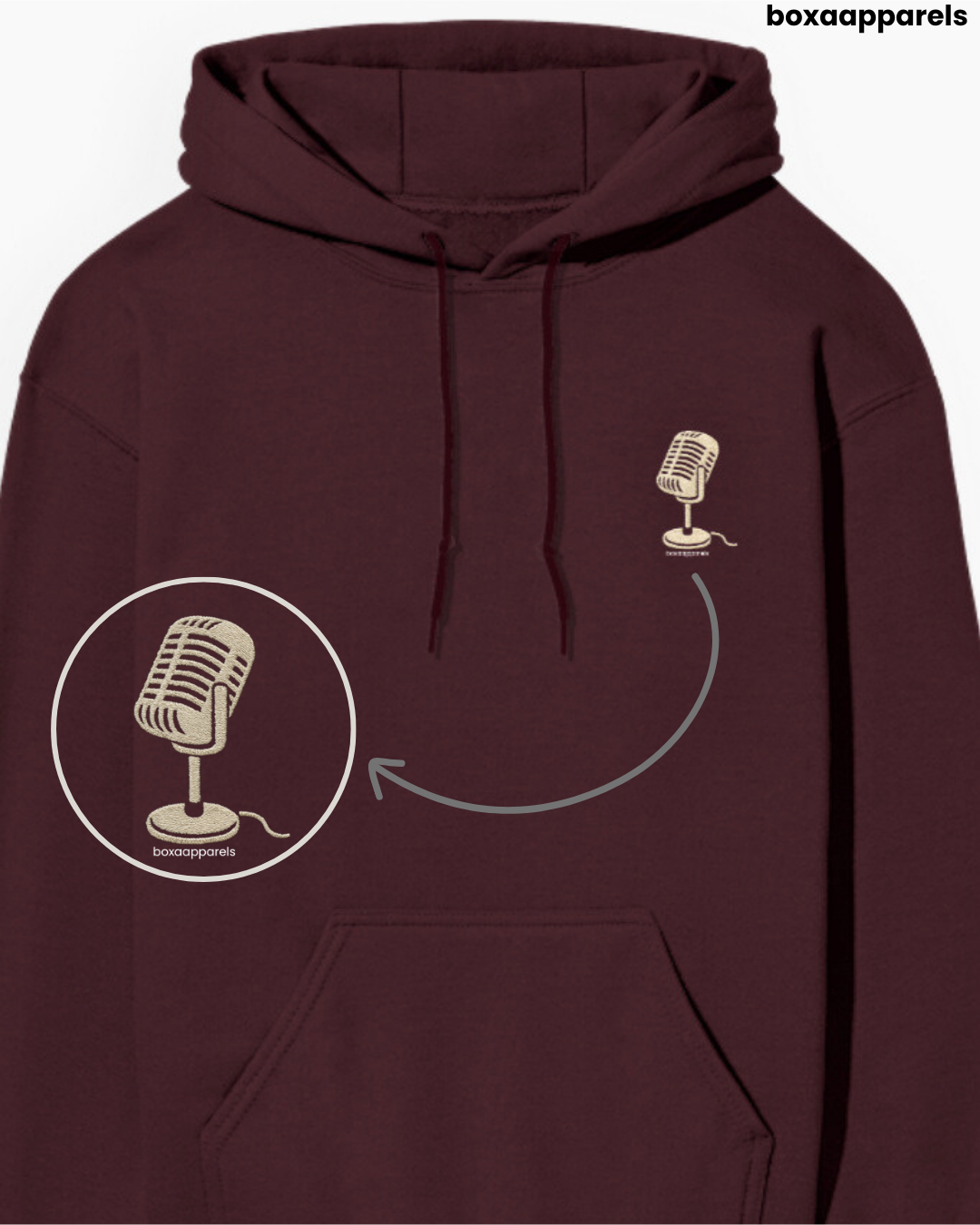 Vocal Thread – Microphone Regular Fit Hoodie