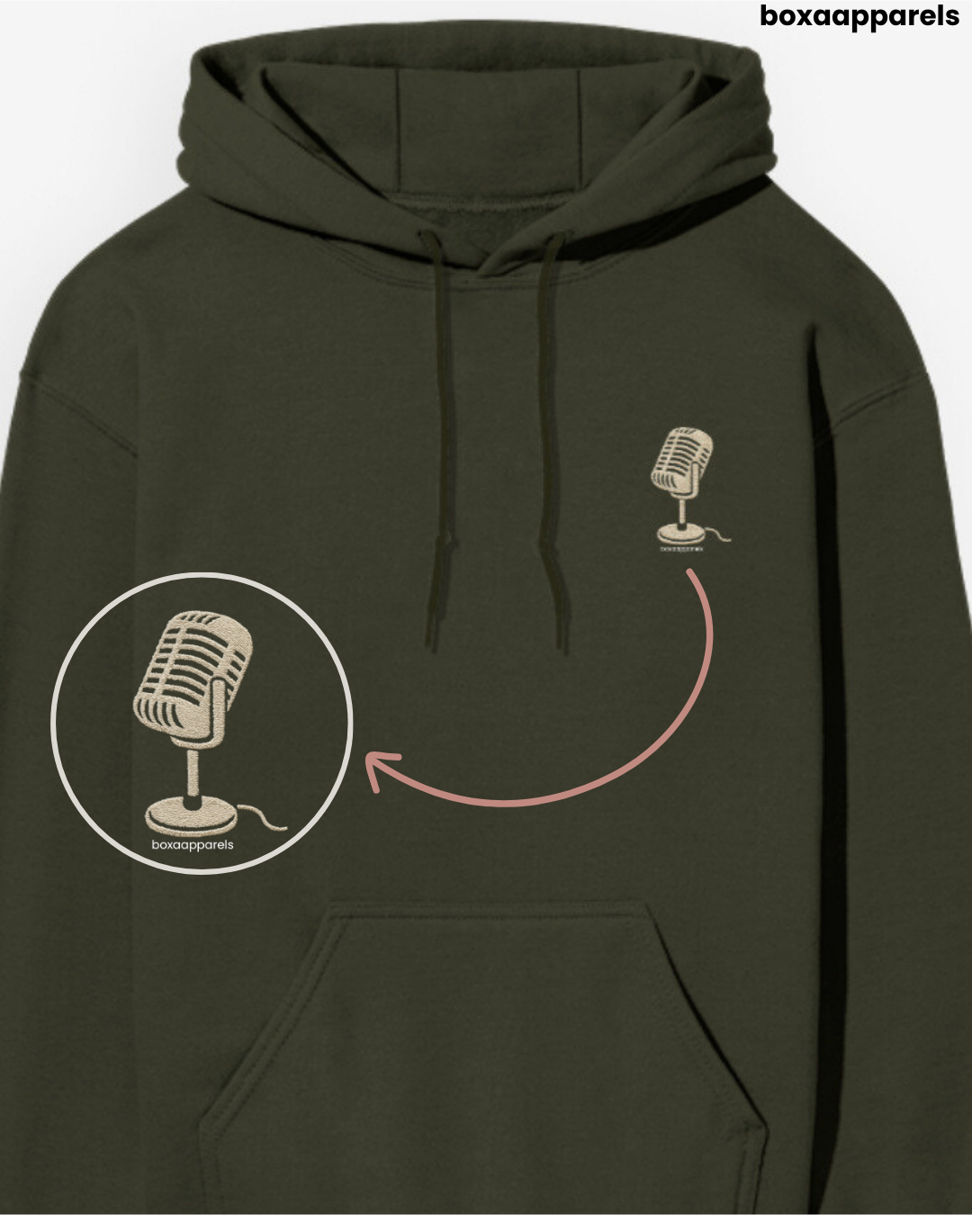 Vocal Thread – Microphone Regular Fit Hoodie