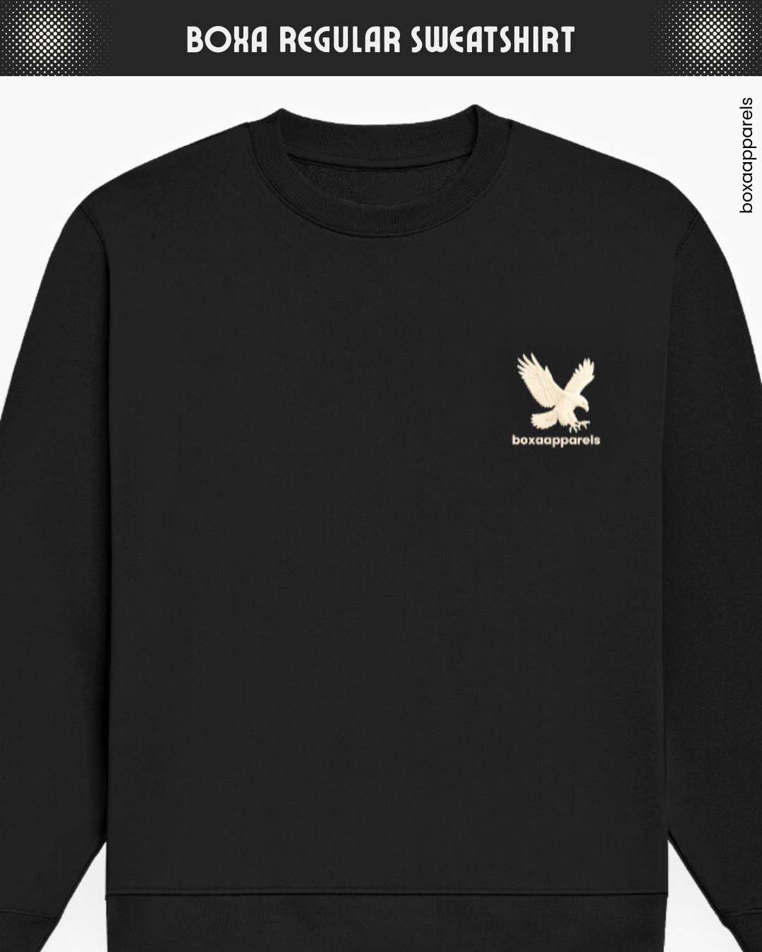 Boxa Regular Fit Unisex Sweatshirt Dark Tone – Everyday Ease