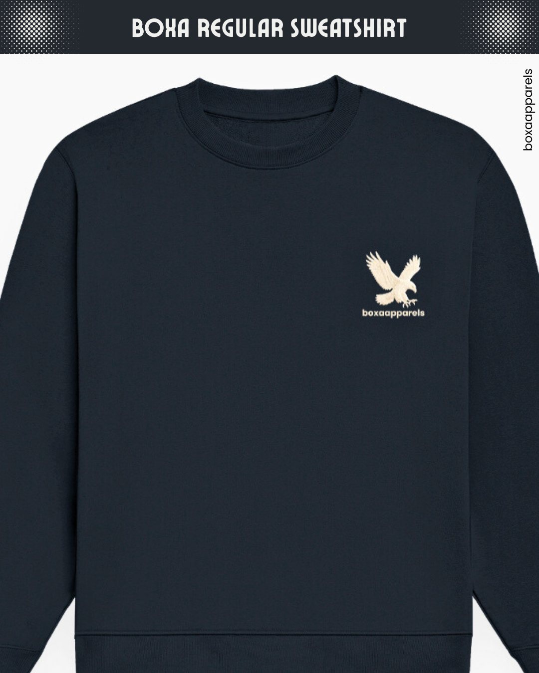 Boxa Regular Fit Unisex Sweatshirt Dark Tone – Everyday Ease