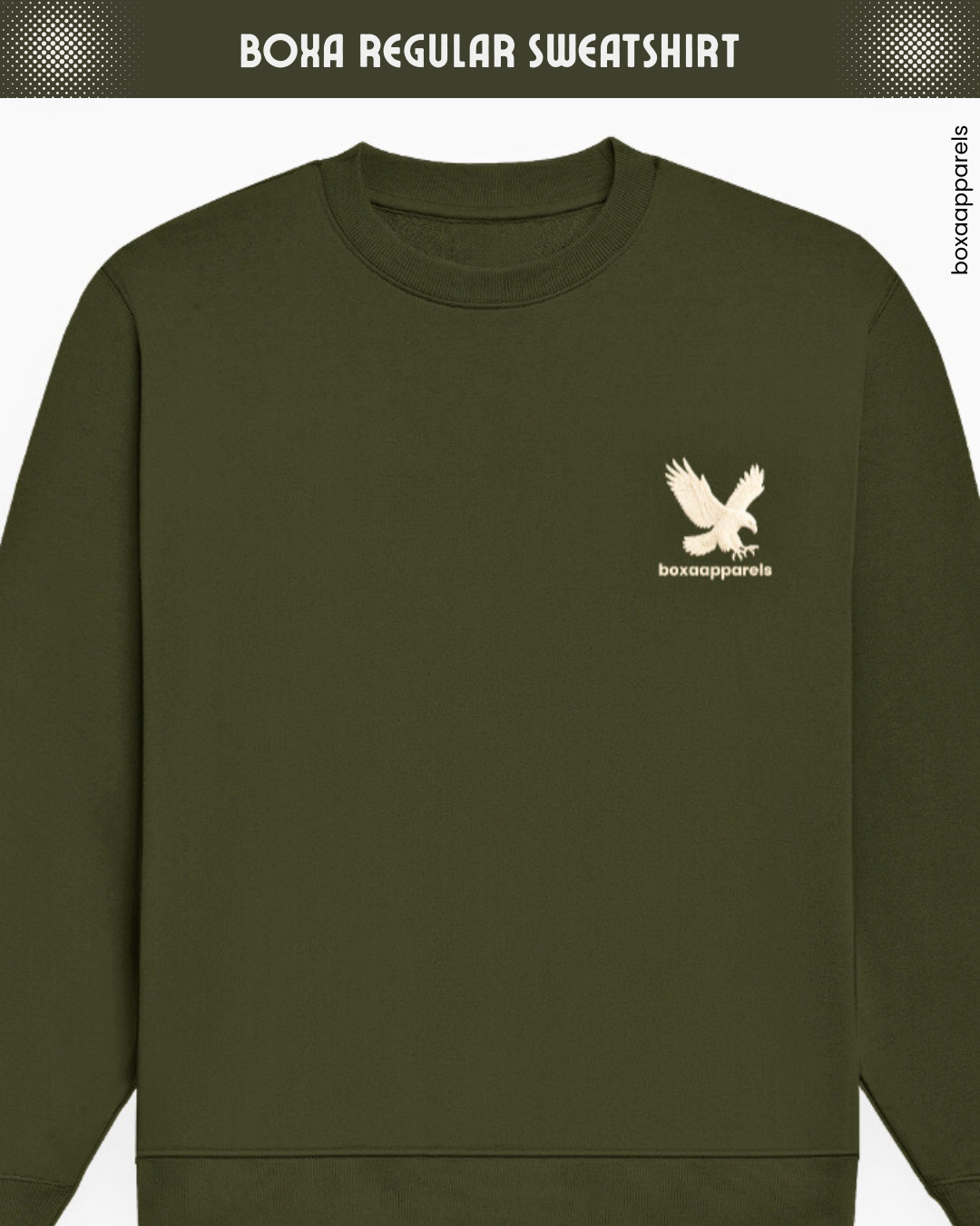 Boxa Regular Fit Unisex Sweatshirt Dark Tone – Everyday Ease