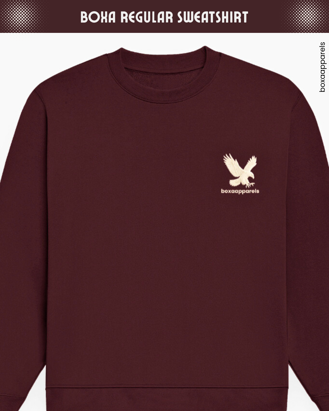 Boxa Regular Fit Unisex Sweatshirt Dark Tone – Everyday Ease