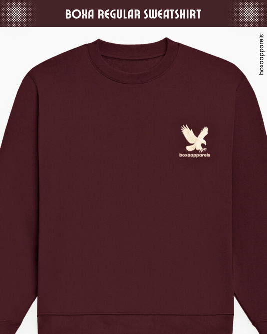 Boxa Regular Fit Unisex Sweatshirt Dark Tone – Everyday Ease