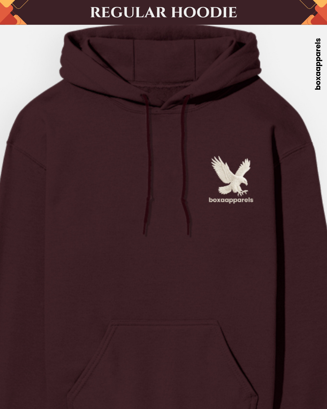 Boxa Regular Fit Unisex Hoodie Dark Tone – Everyday Comfort