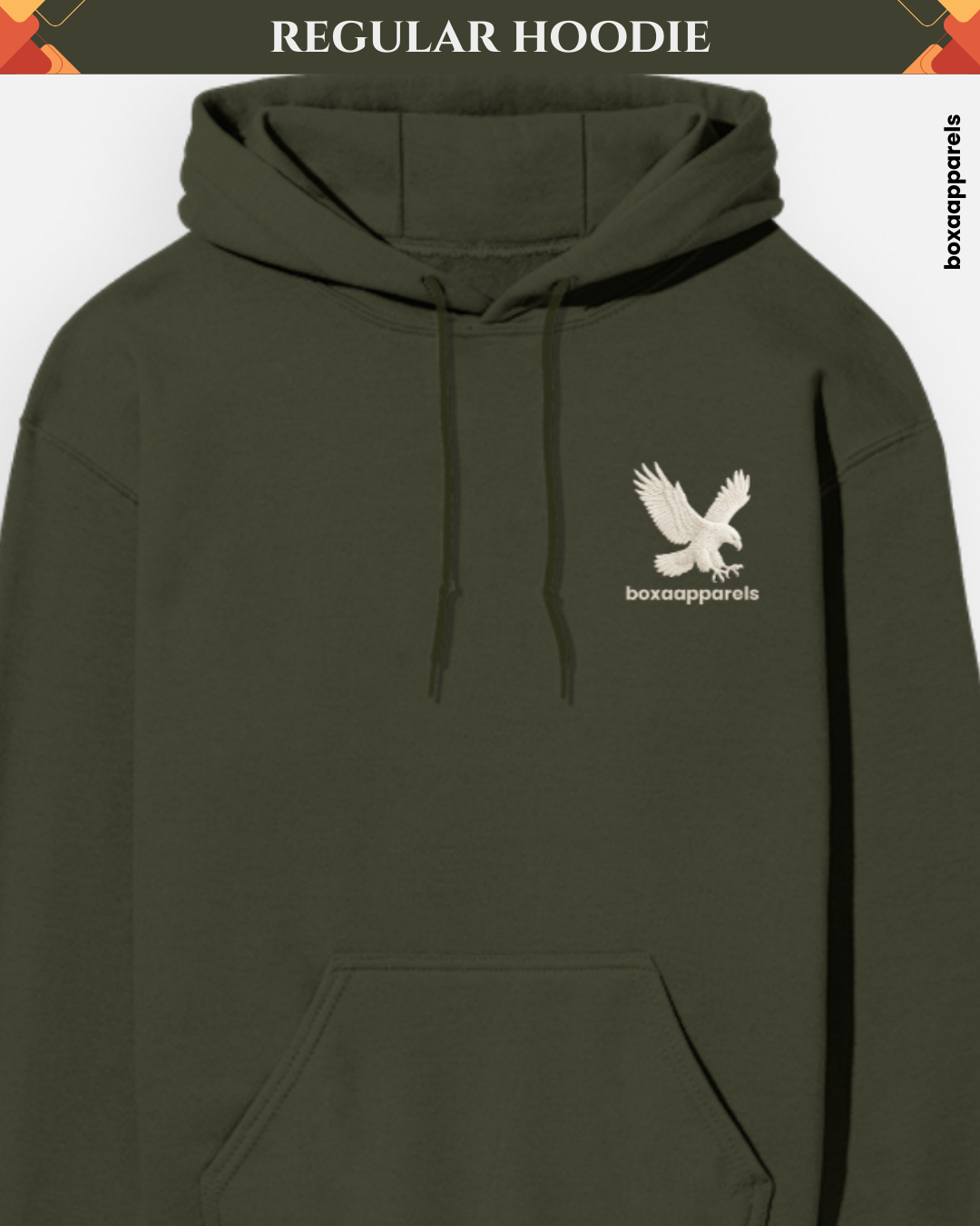 Boxa Regular Fit Unisex Hoodie Dark Tone – Everyday Comfort