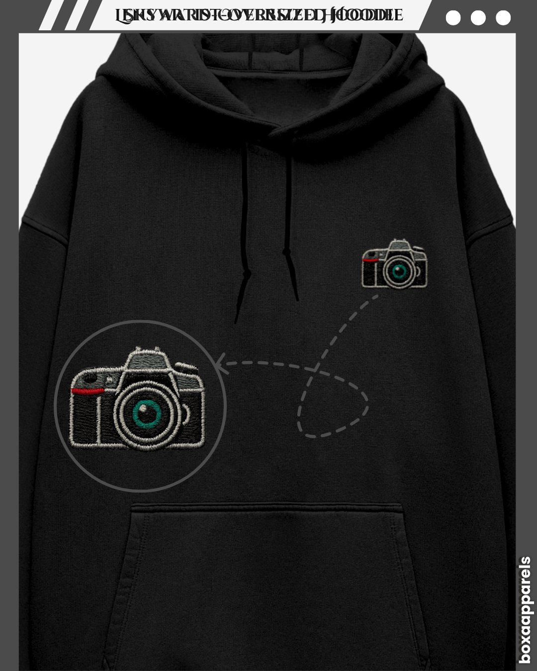 Through The Lens – Oversized Hoodie for Visual Storytellers