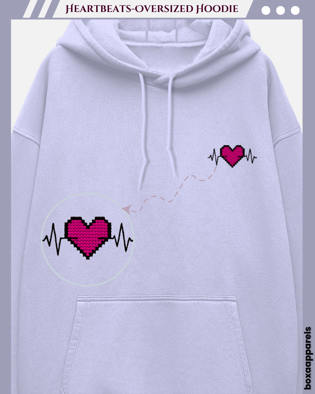 Threaded Heartbeat Special Edition - Unisex Oversized Hoodie