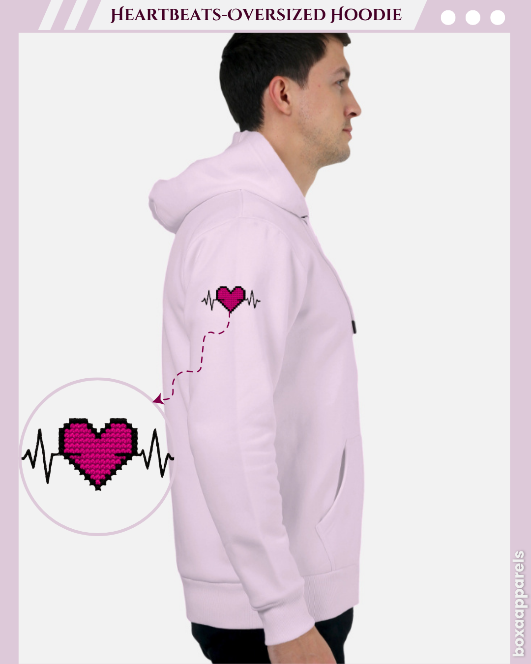 Threaded Heartbeat Special Edition - Unisex Oversized Hoodie