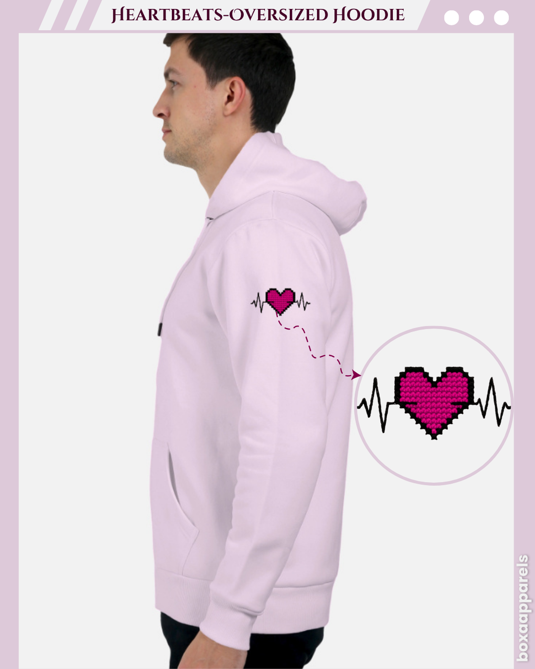 Threaded Heartbeat Special Edition - Unisex Oversized Hoodie