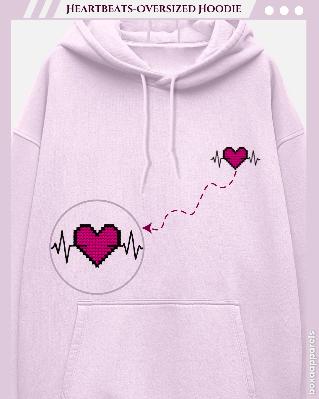 Threaded Heartbeat Special Edition - Unisex Oversized Hoodie