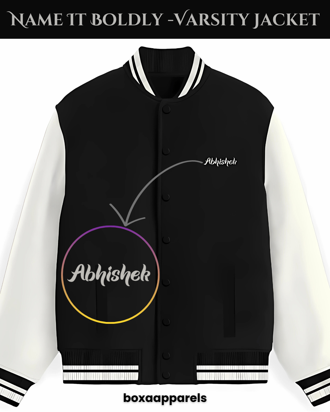 Name It Boldly Varsity Jacket