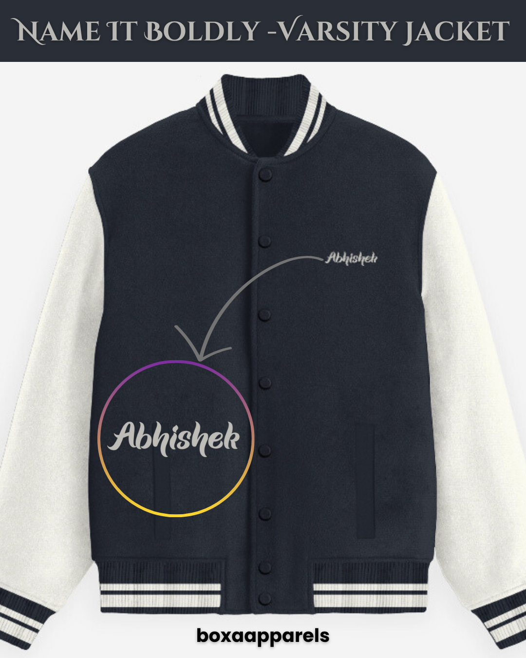 Name It Boldly Varsity Jacket