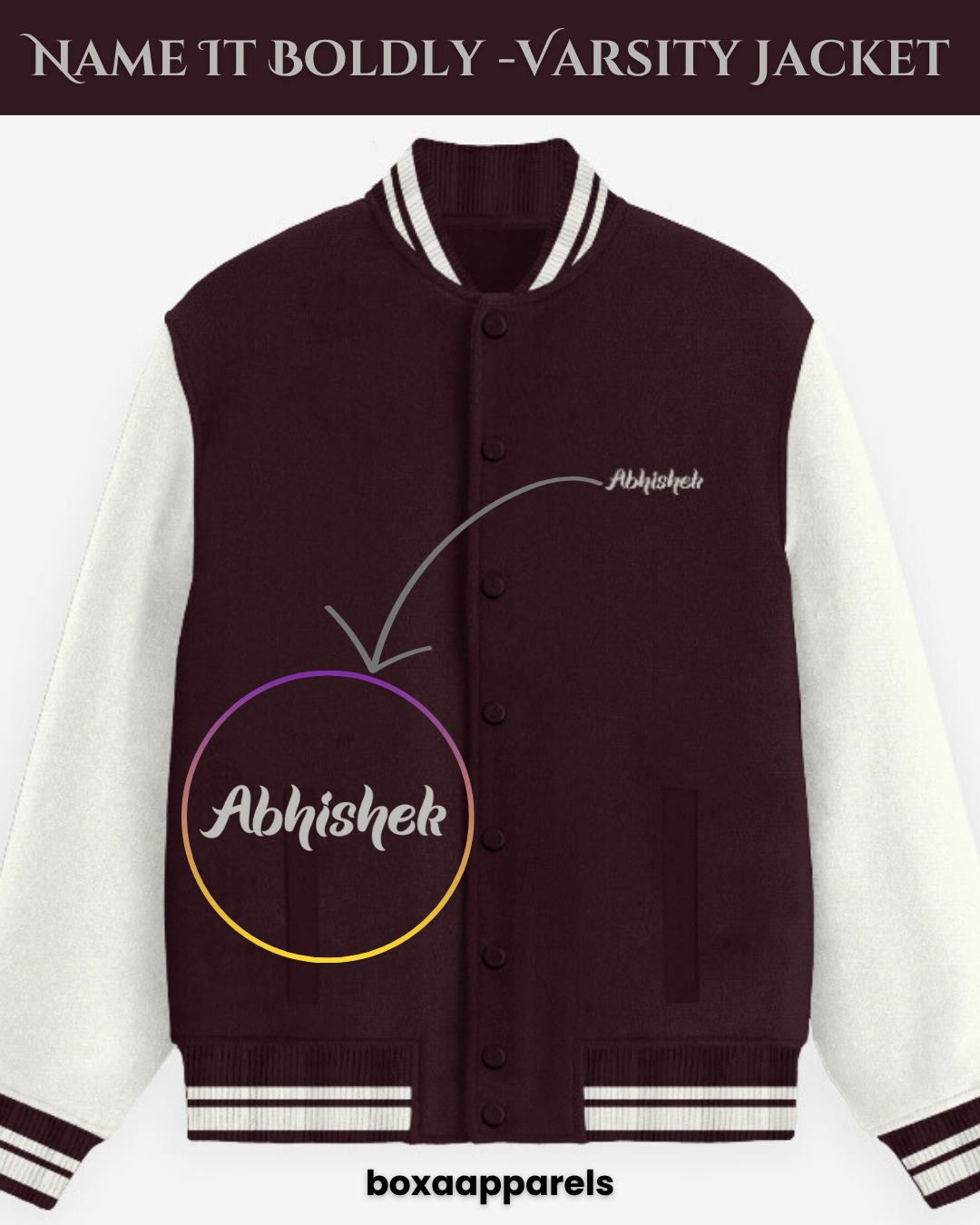 Name It Boldly Varsity Jacket