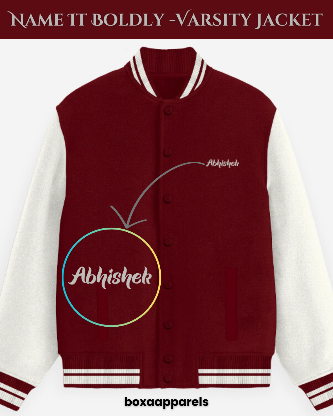 Name It Boldly Varsity Jacket