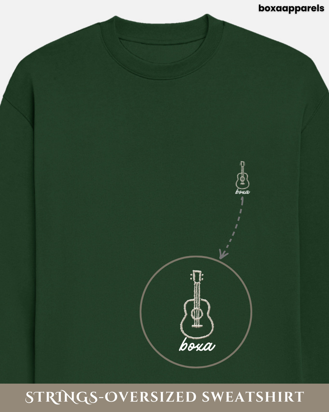 Strings – Oversized Sweatshirt for Guitar Lovers