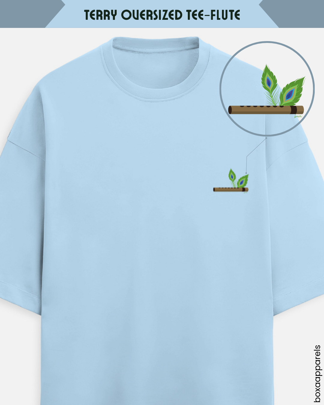 Unisex Terry Oversized Tee-Flute