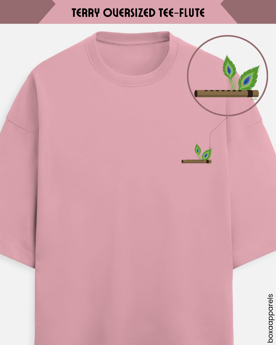 Unisex Terry Oversized Tee-Flute