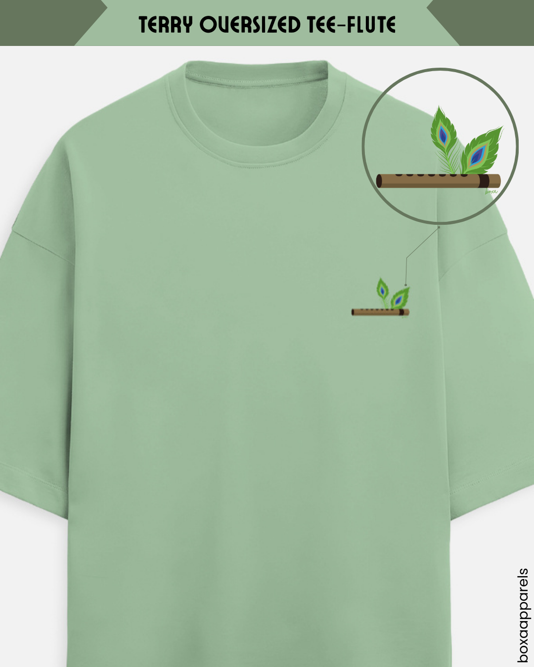 Unisex Terry Oversized Tee-Flute