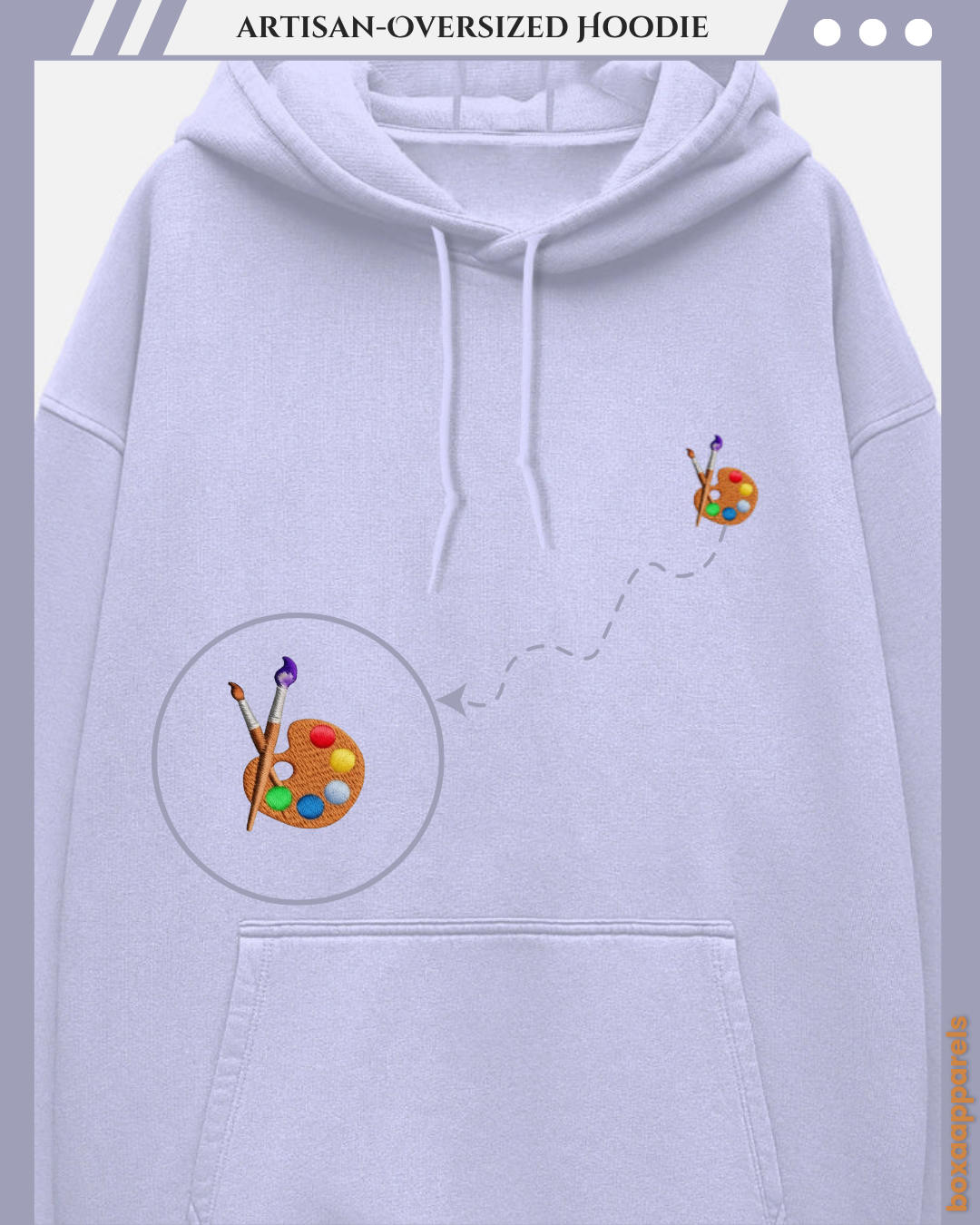 The Creator’s Comfort” – Oversized Hoodie for Painting Artists