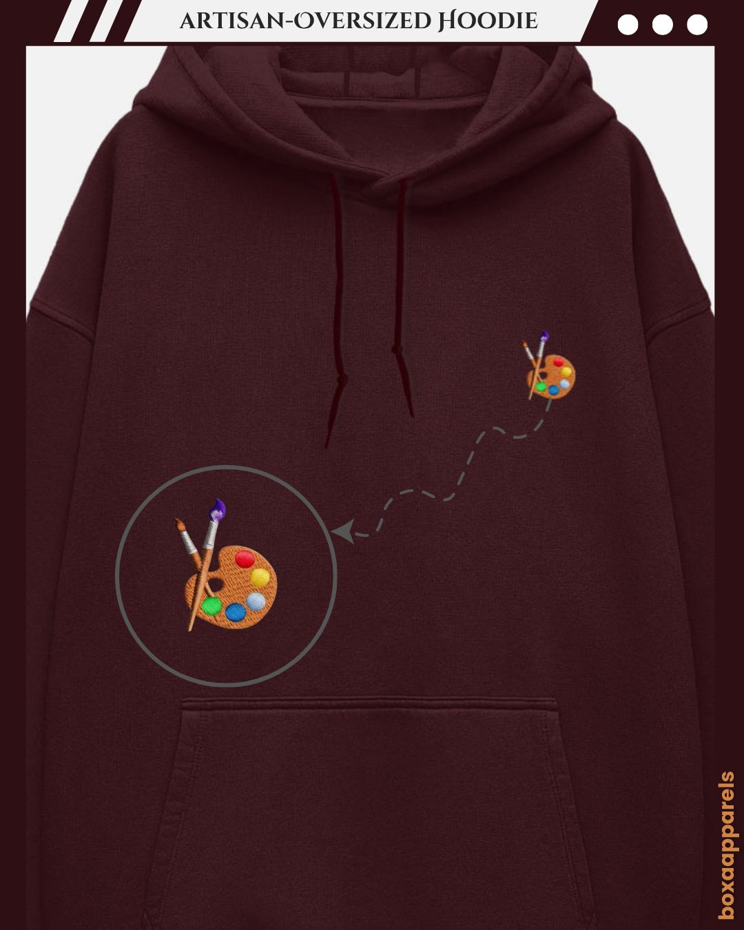 The Creator’s Comfort” – Oversized Hoodie for Painting Artists