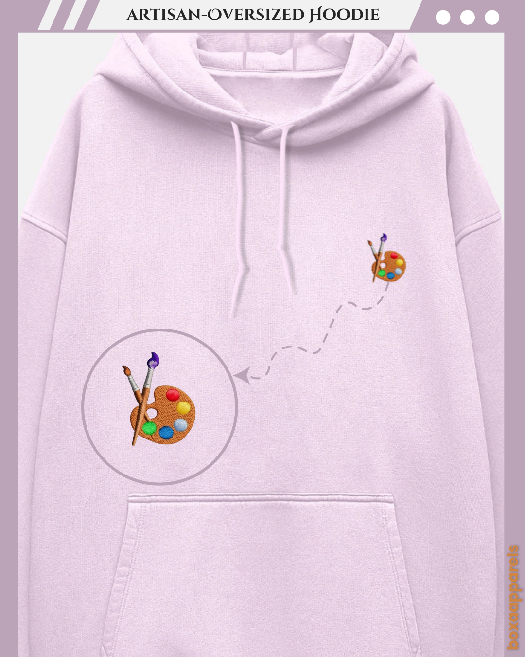 The Creator’s Comfort” – Oversized Hoodie for Painting Artists