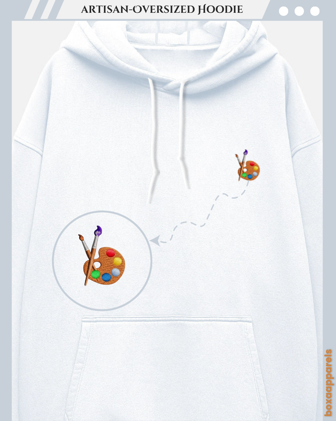 The Creator’s Comfort” – Oversized Hoodie for Painting Artists
