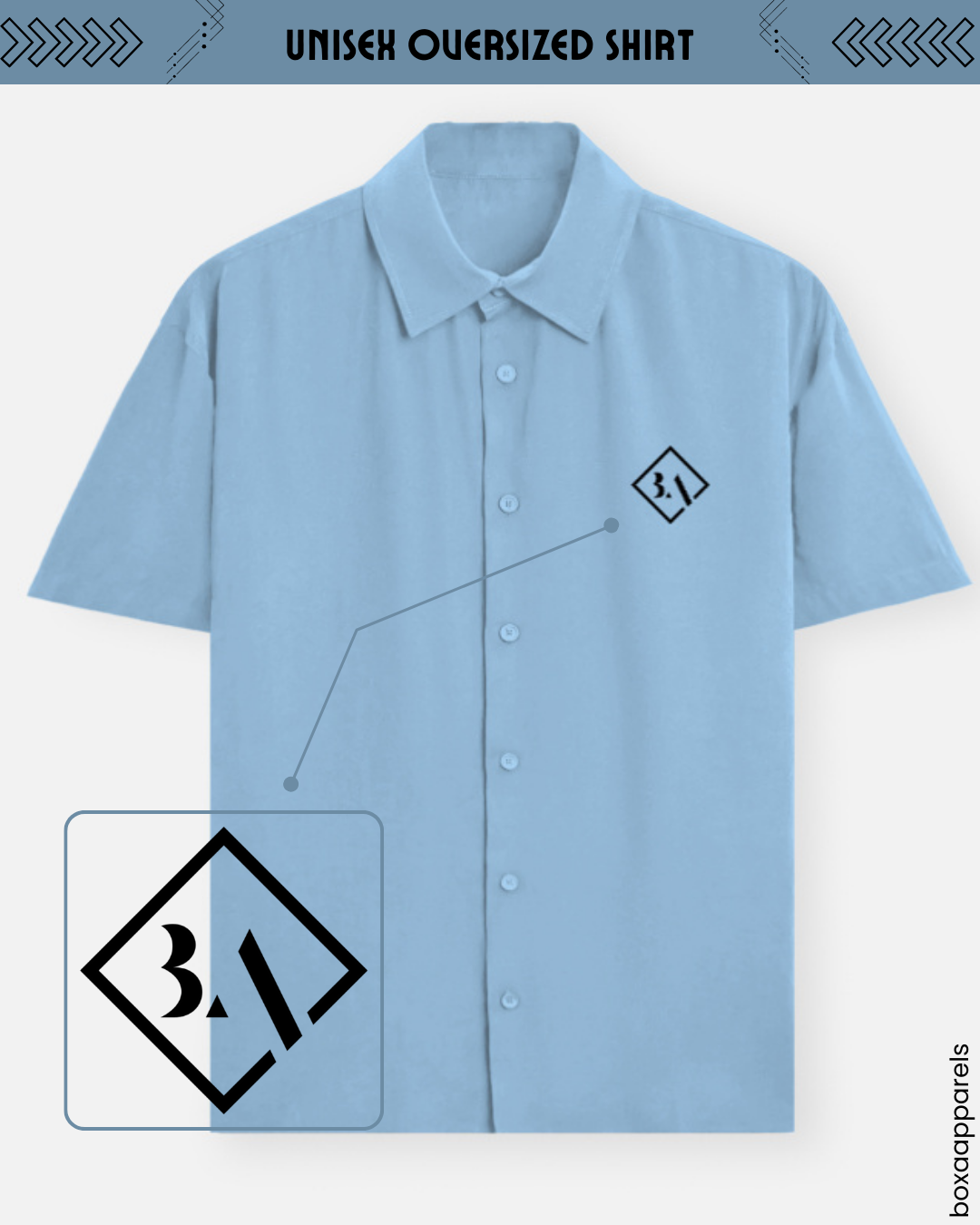 Boxaapparels Unisex Oversized Shirt