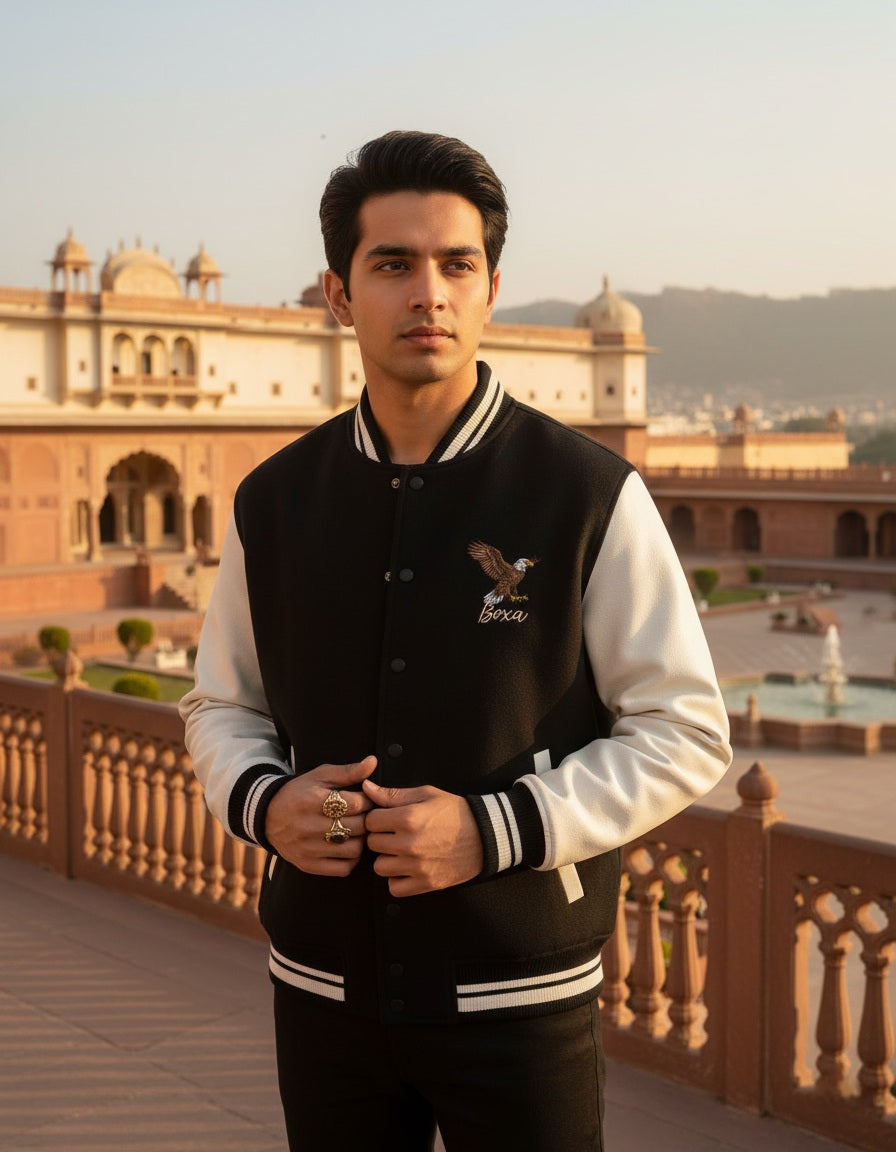 Skyline Grit - Noiseless Heights Varsity Jacket